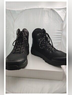 Men's Black Work Boots (Unbranded) - Size 12